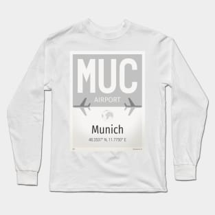 MUC Munich airport Long Sleeve T-Shirt